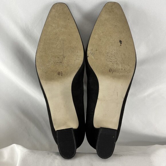 Career Moves Avila Vintage 90s Suede Ballerina Block Heel Shoes - Picture 12 of 14